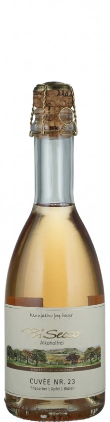 Prisecco alkoholfrei Cuvee Nr. 31 Grüntee, WiesenObst, Gartenmelisse   - Manufaktur Jörg Geiger